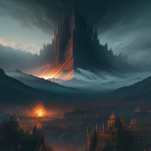 Dramatic Digital Matte Painting of a Good Day