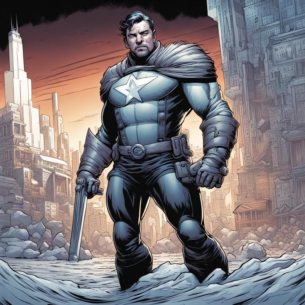 Dynamic Comic Book Character Illustration