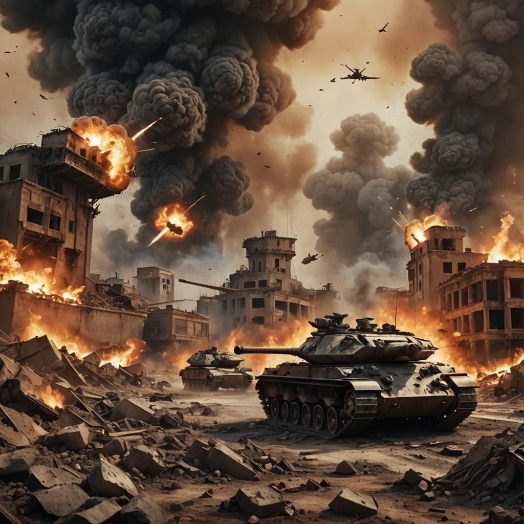 Tanks in Explosive Battlefield