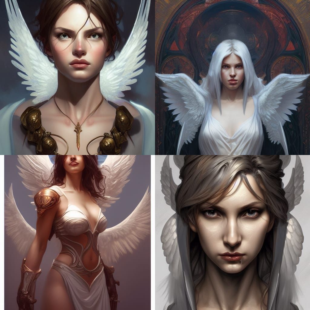 Armored Angel Angela, Detailed Comic Book Art