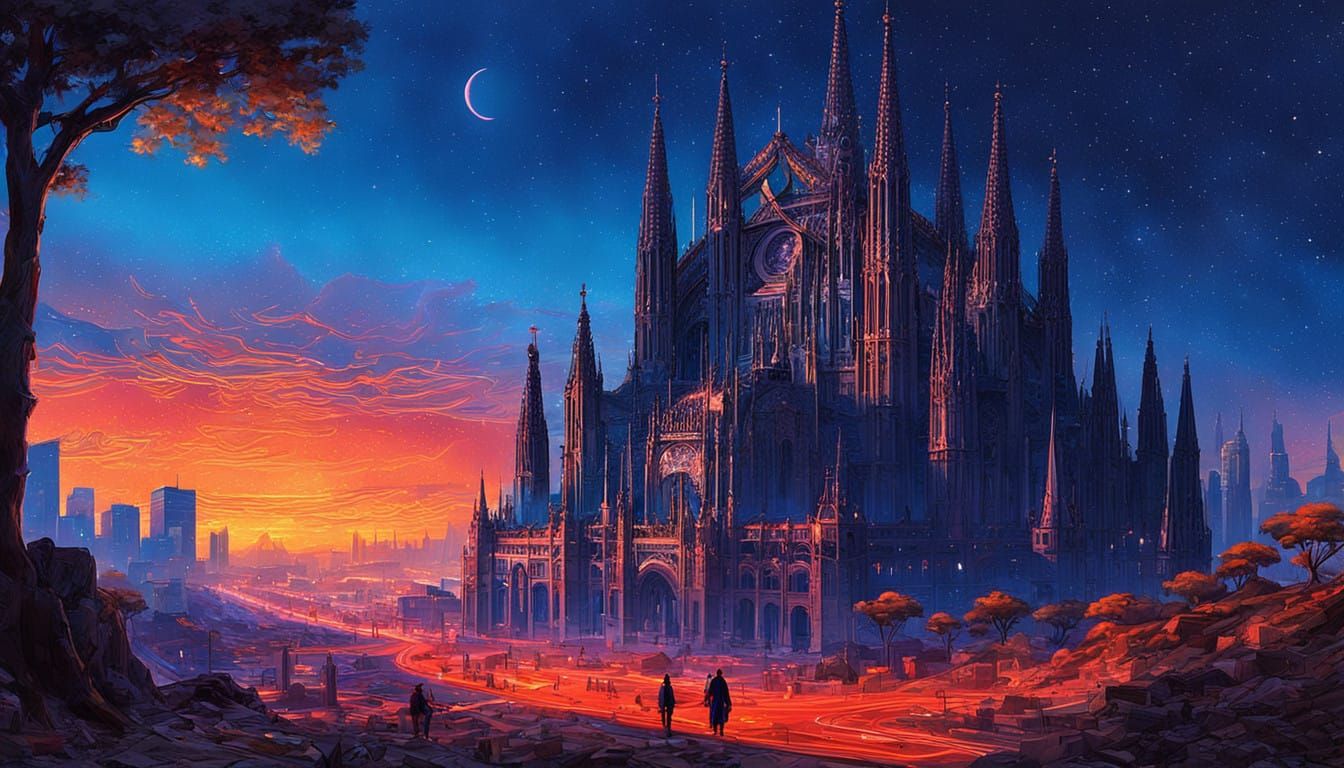 Futuristic Spain in the Metaverse: Vibrant Cityscape of Icon...