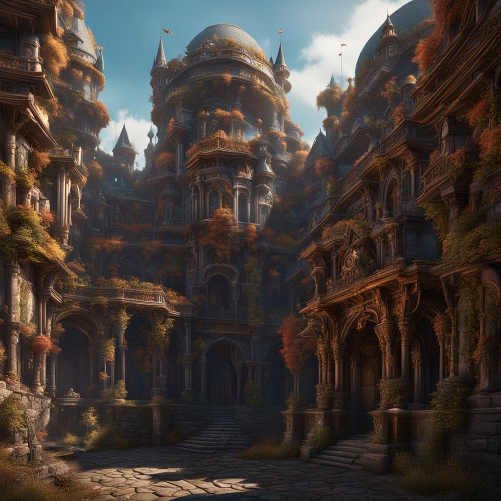 Fantastical Architecture in Deep Color