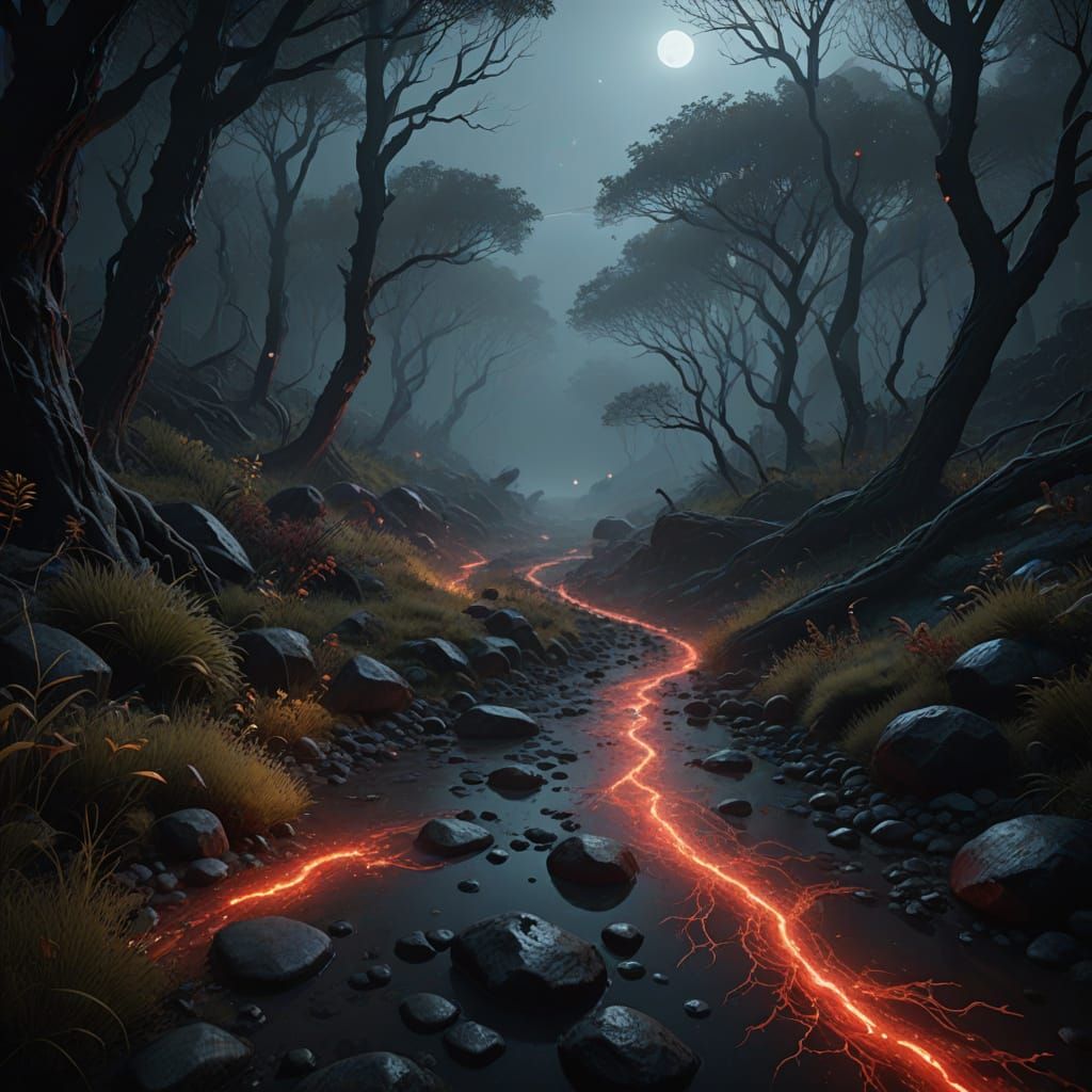 Bioluminescent Realism in a Blood Vessel