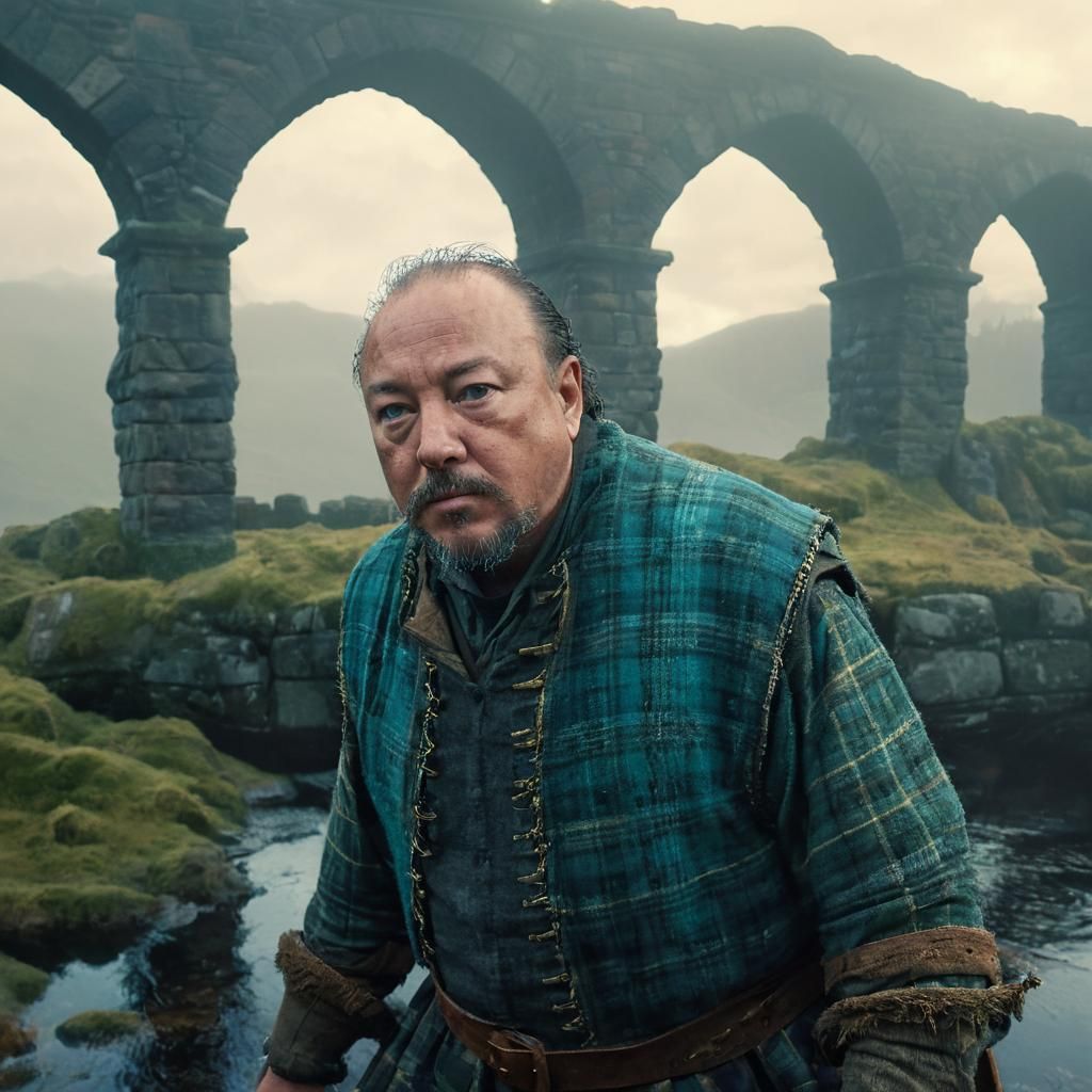 Scottish Bridge Crossing: Fantasy Concept Art