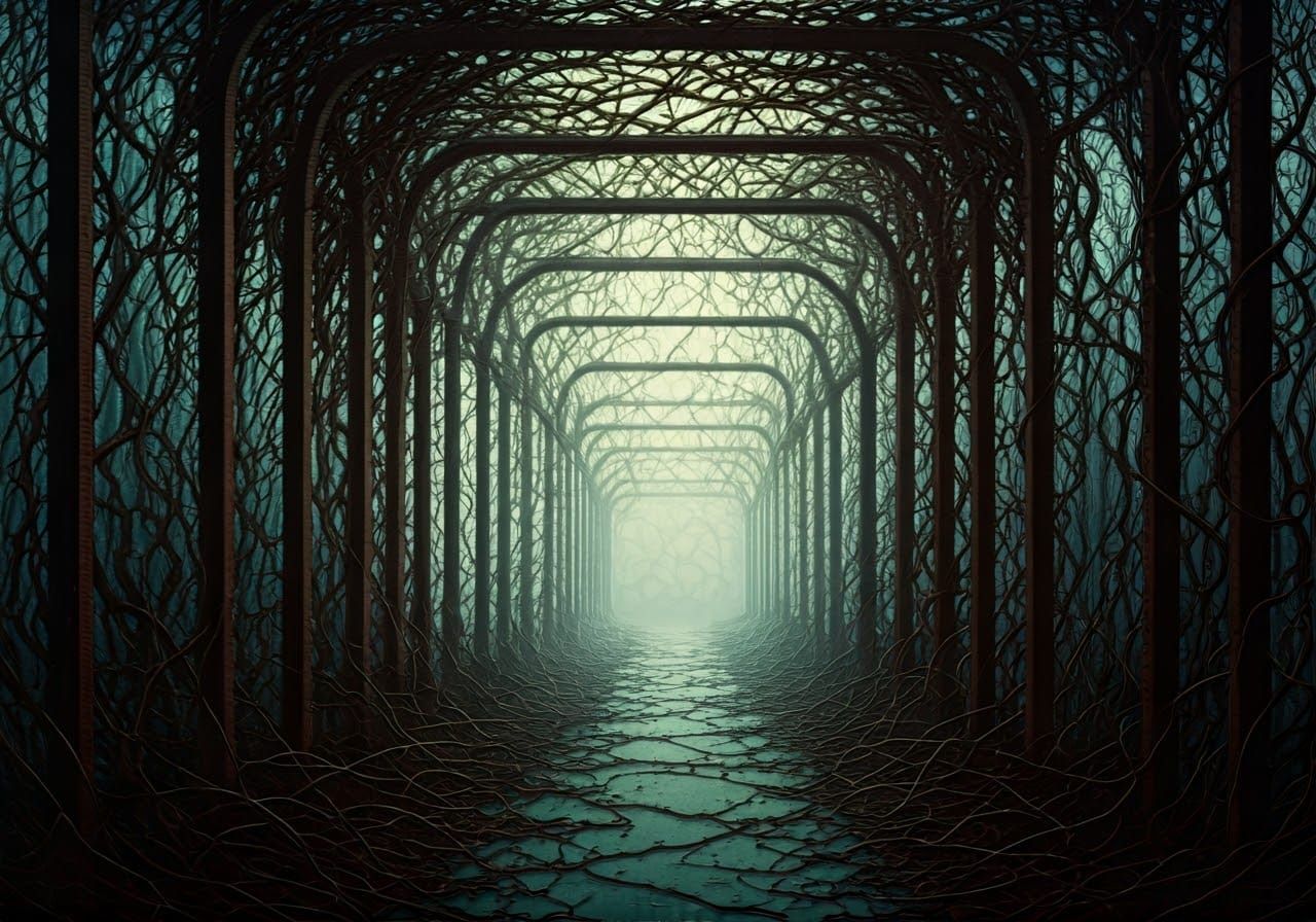 Melancholic Decay: A Mysterious Noctilucent Scene