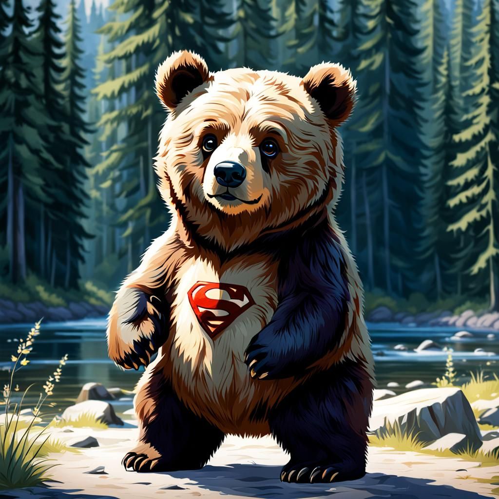Super Cute and Loving Bear Image