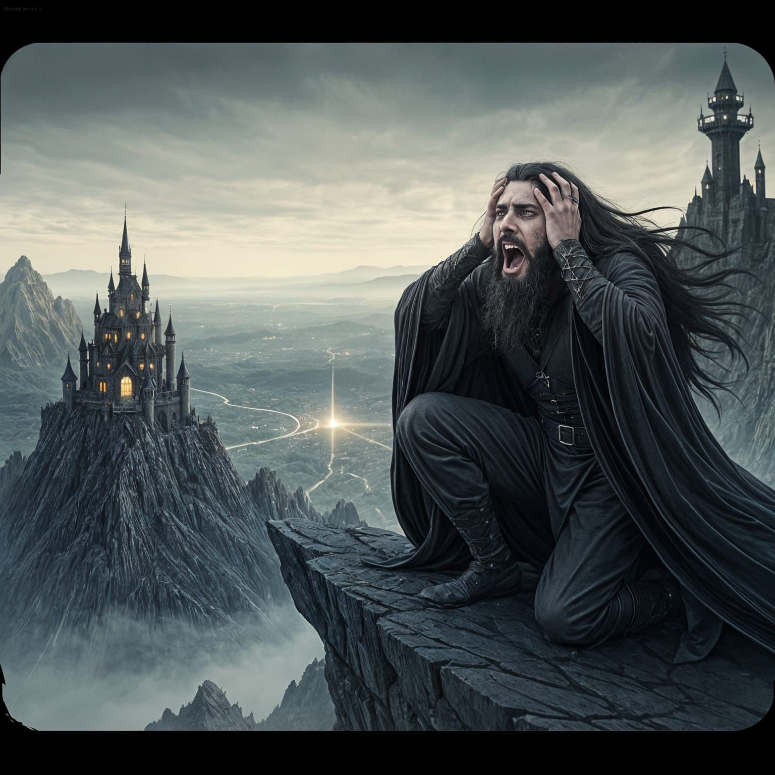 Sorrowful Wizard Surveys His Kingdom