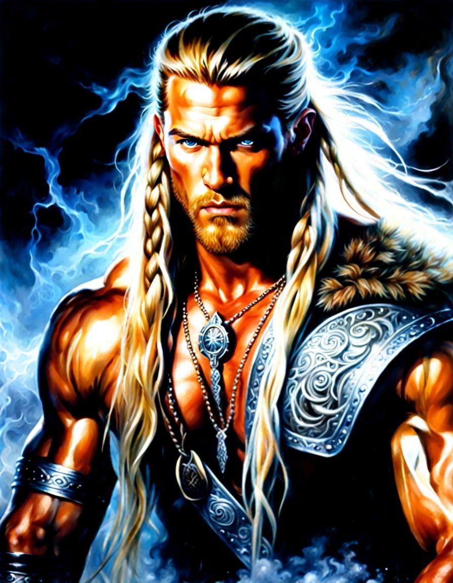 Viking. Northern light