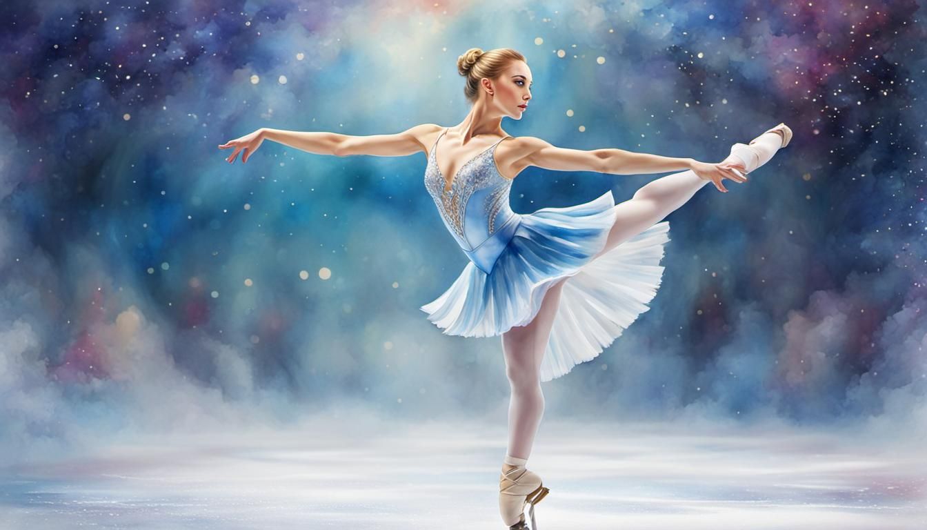A beautiful figure skater