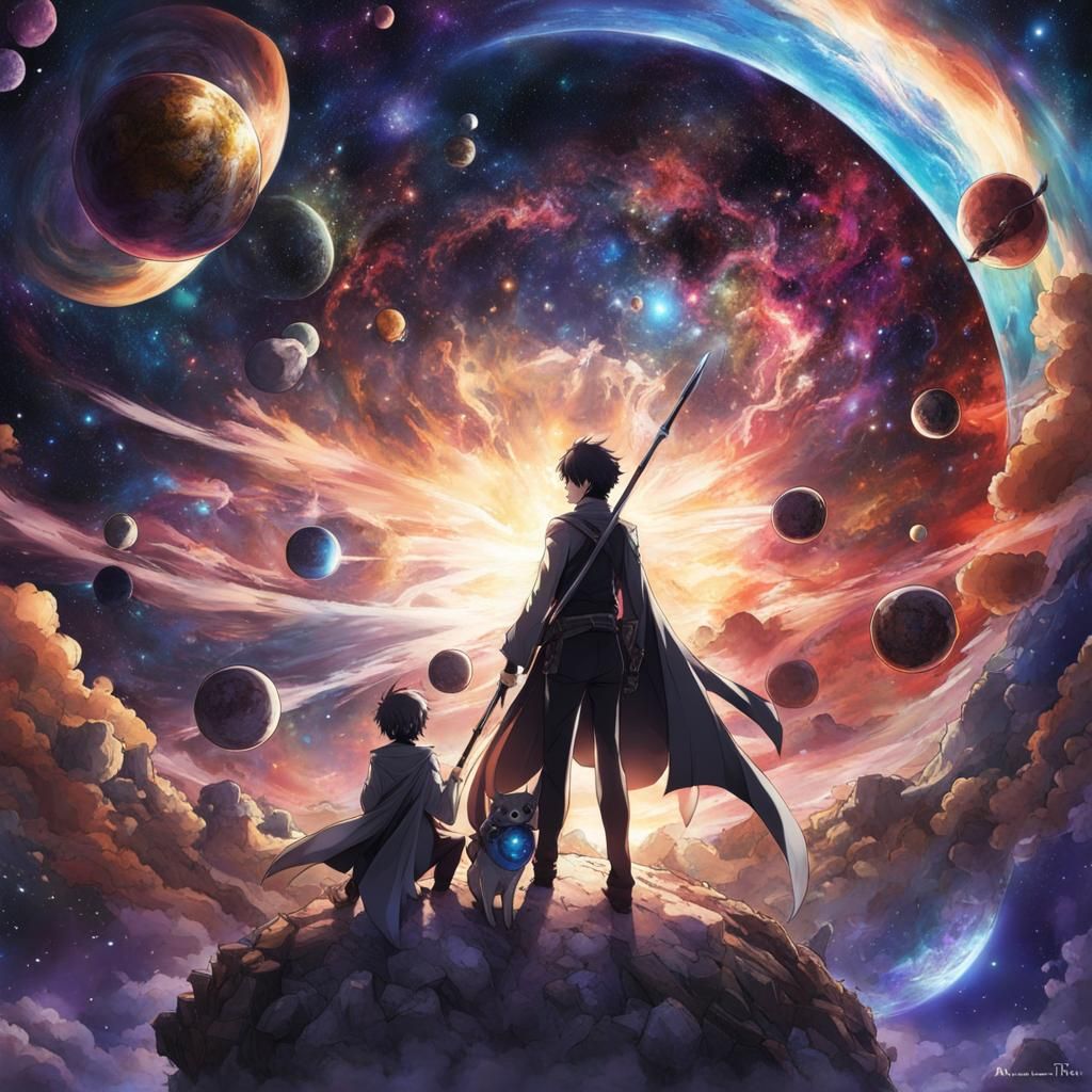 Creator of the Multiverse in Anime Style