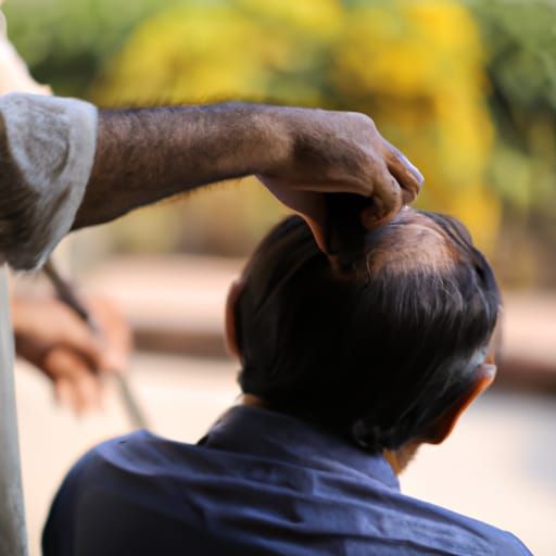 Playful Hair Pulling in Sharp Focus