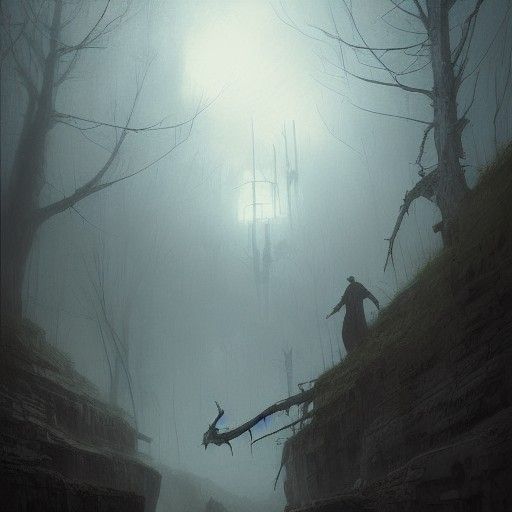 Sinister Haunted Quarry Art