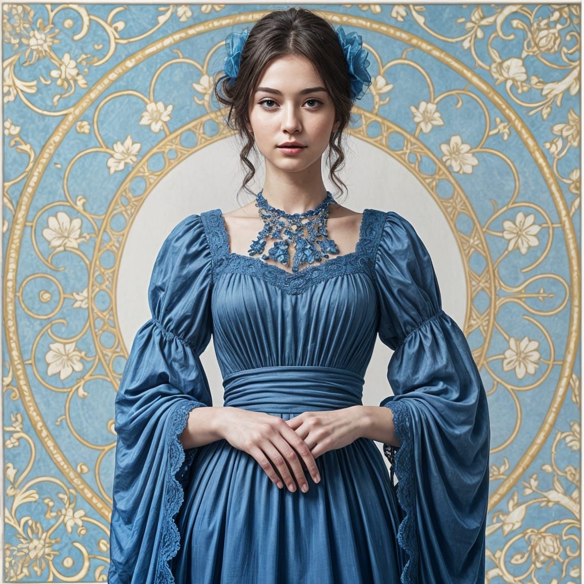 Azure Blue Abstract Digital Art