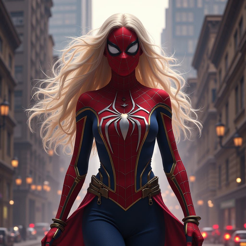 Epic Spider-Gwen Digital Matte Painting