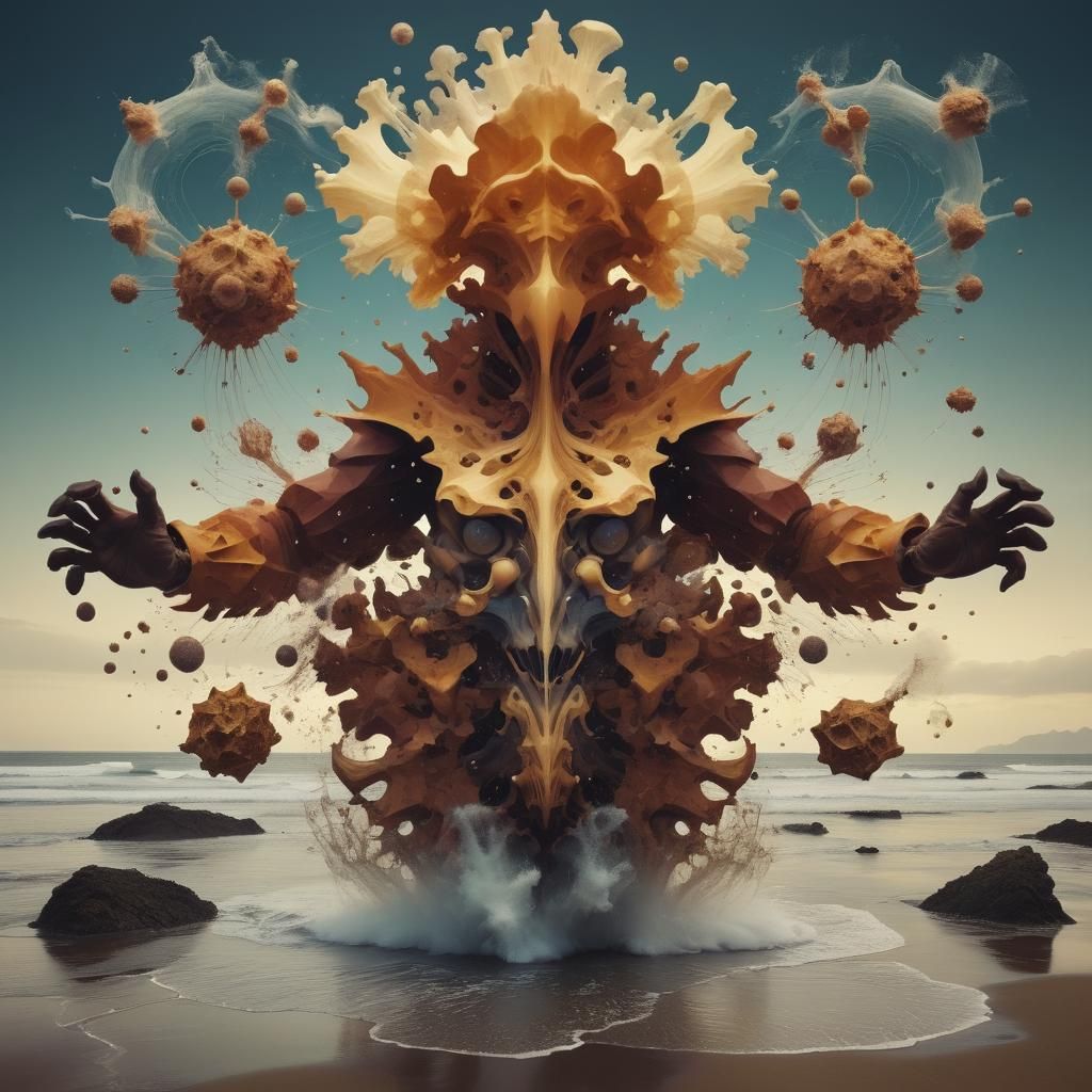 Biocosmic Math Art: Visigoth's Rorschach Madness