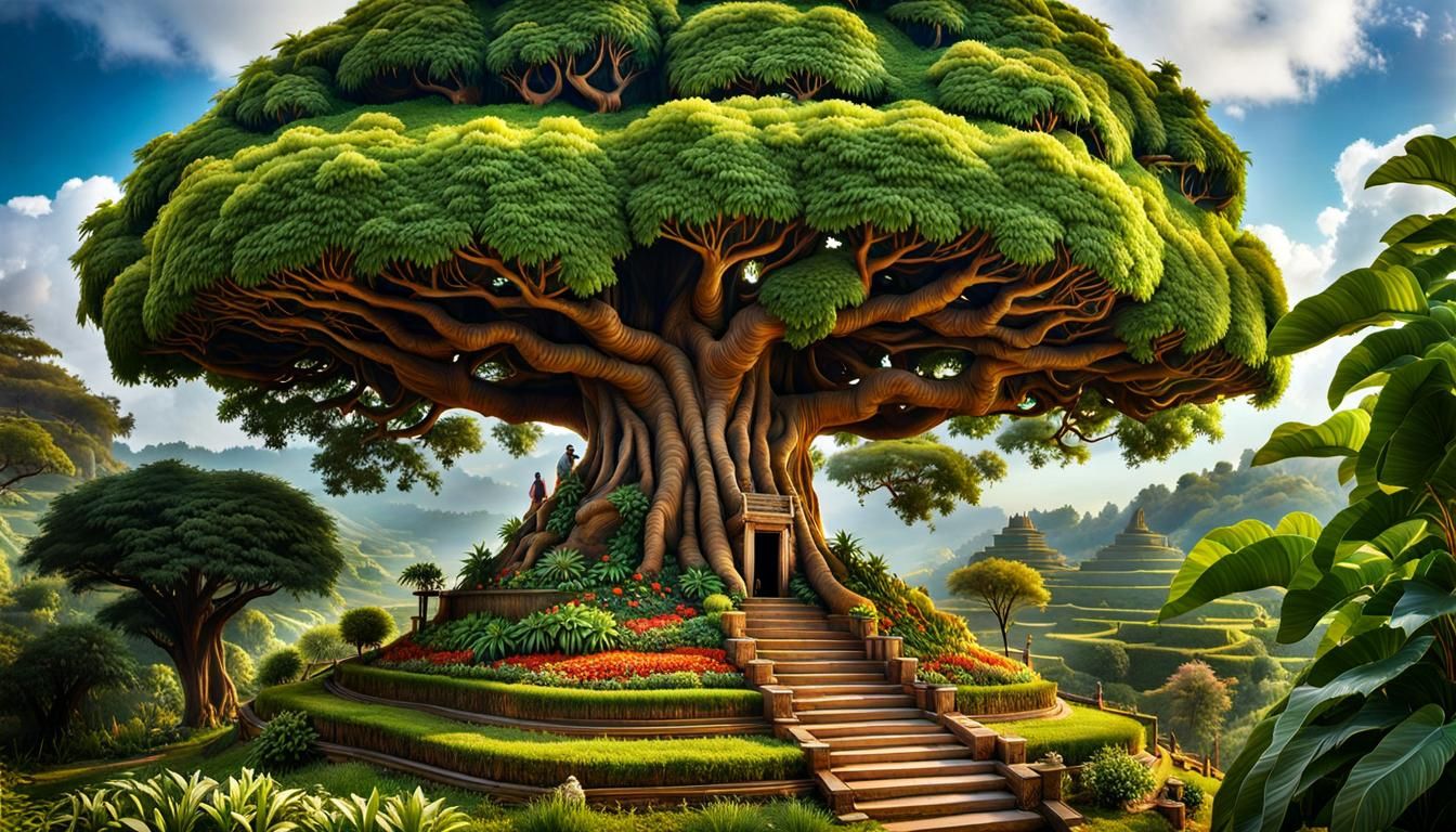 Biophilic Solarpunk Humanitopia in Philippines Landscape