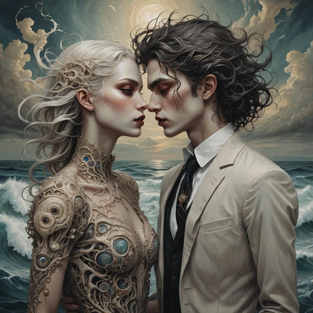 Surreal Androgynes Dancing in Contemporary Illustration