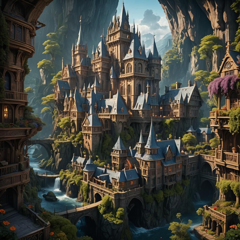 Detailed Matte Painting of Agatha Harkness