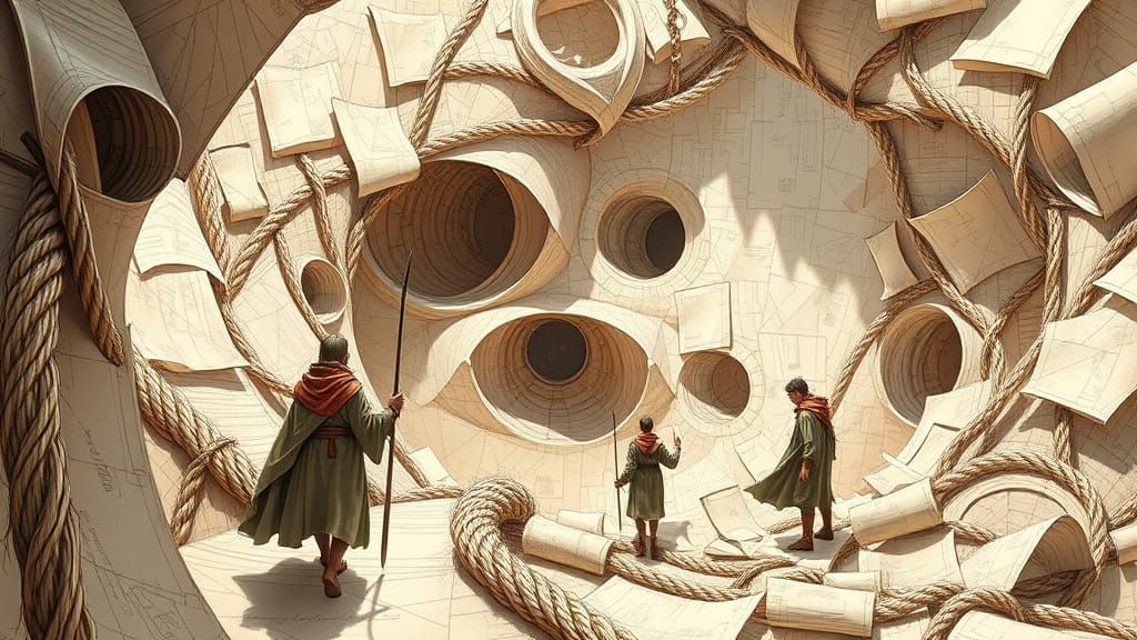 Surreal Paper World Explored by Rohed Characters