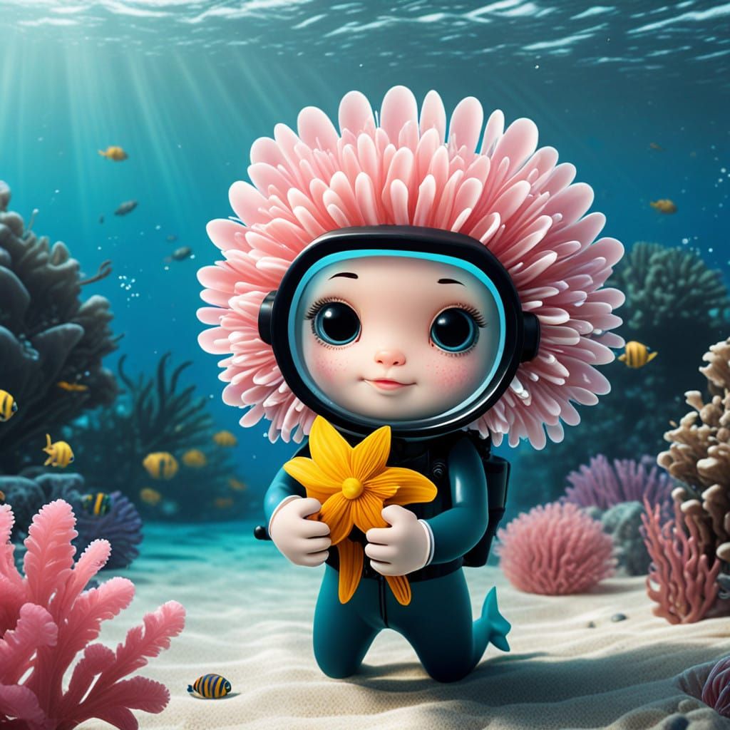 Garden Sprite Explores Ocean Depths in Search of Mythical Me...