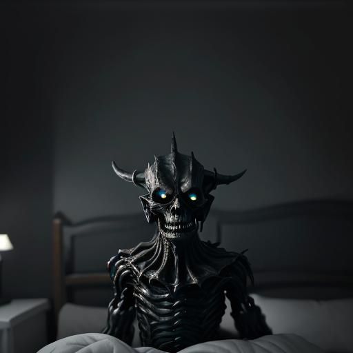 Horrifying Sleep Paralysis Demon in the Dark