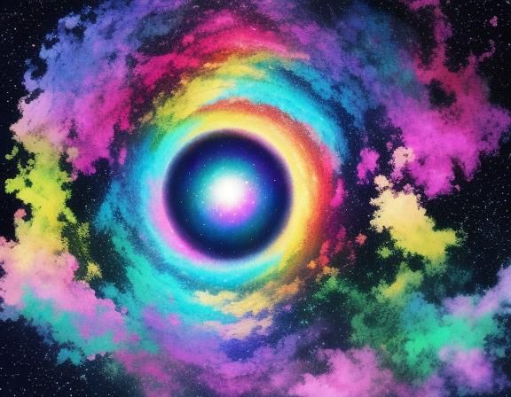 Psychedelic Sky with Diamonds