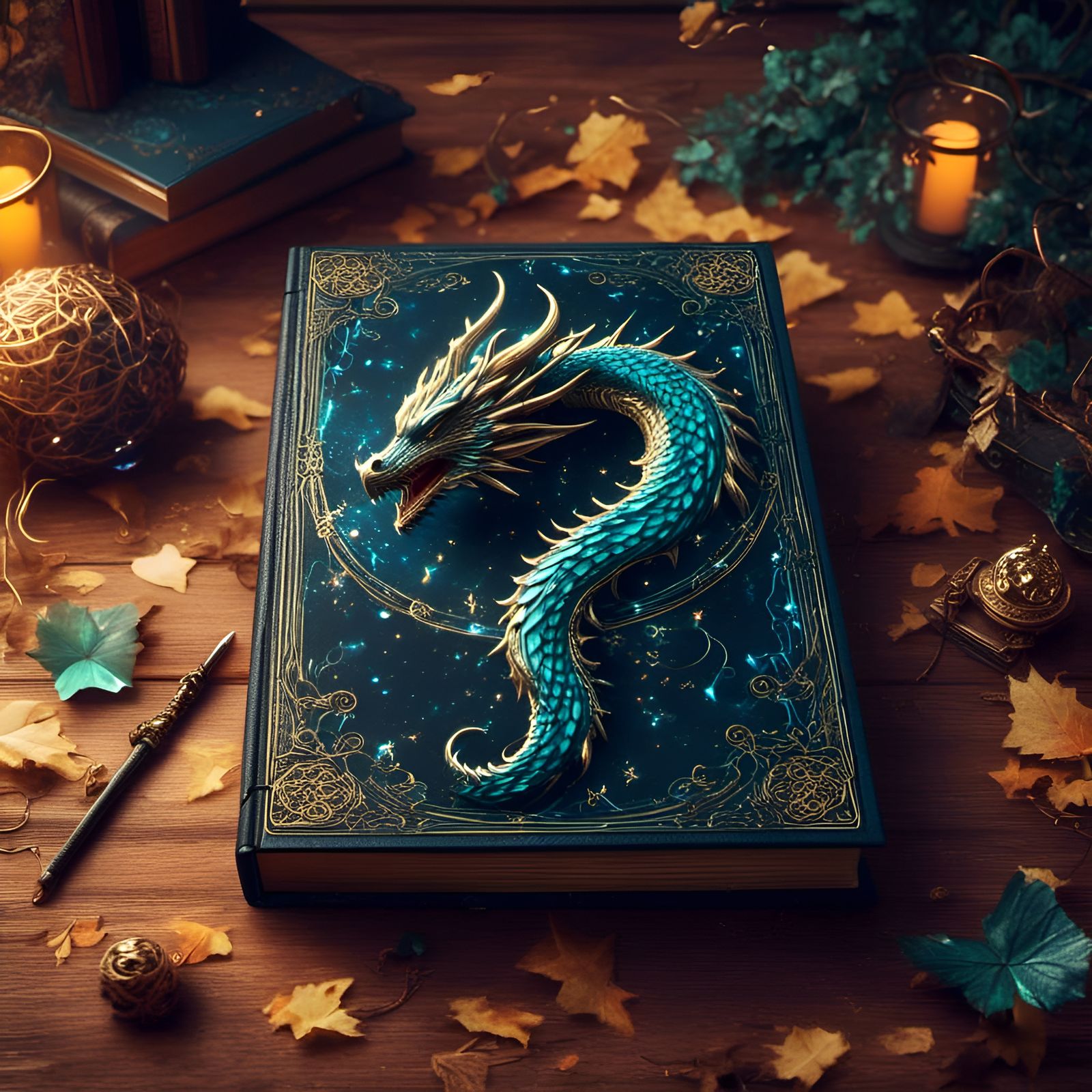 Dragon Reading Book with Dragon Cover