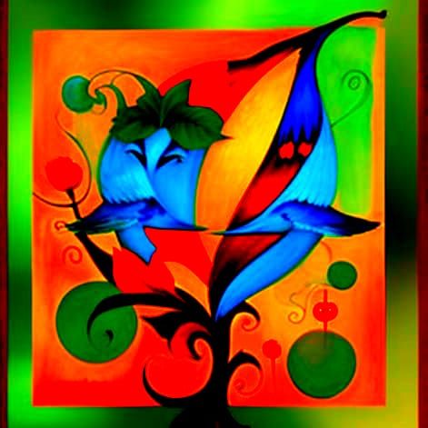 Vibrant Expression of Emotion in Digital Art