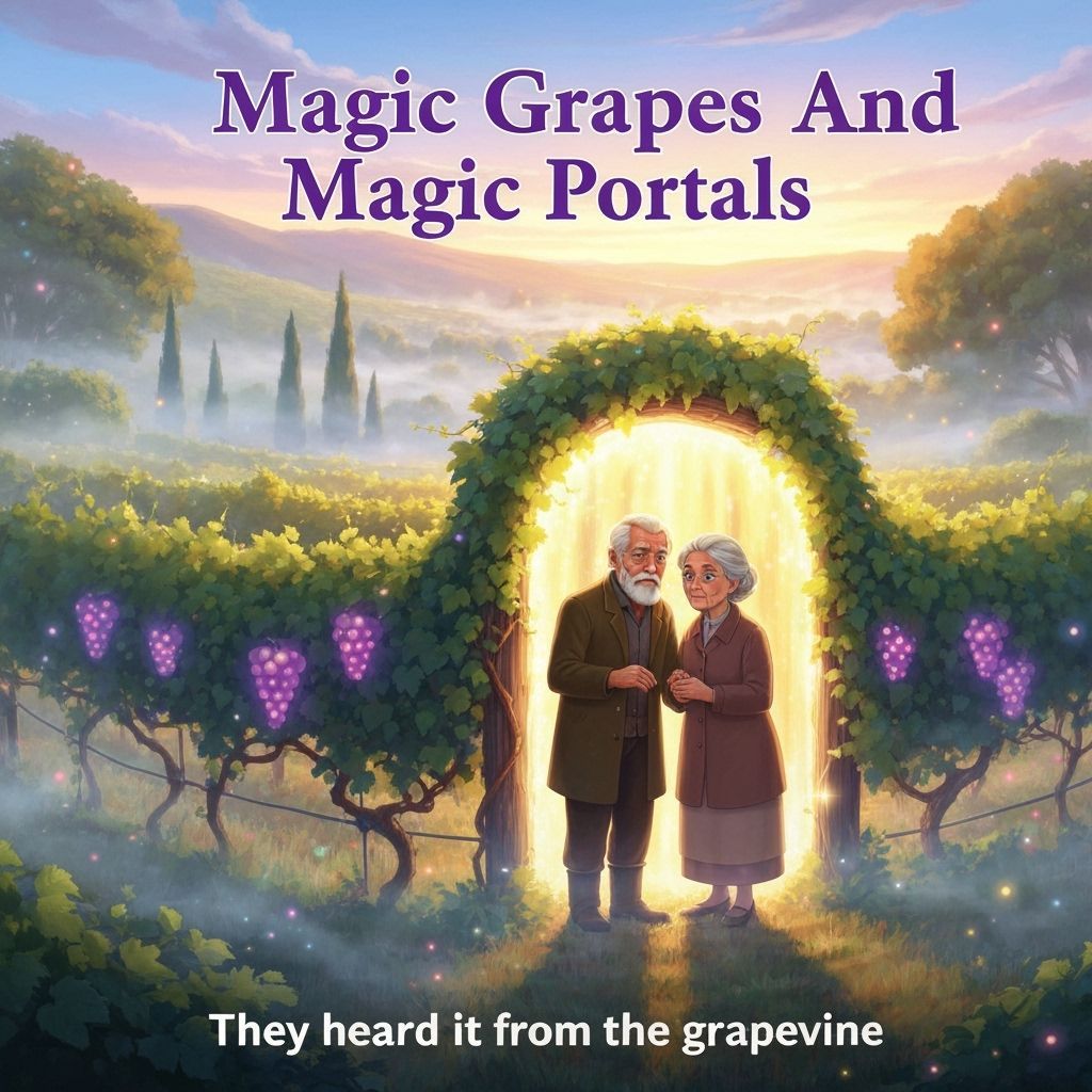 Magic Grapes and Portals: Ethereal Fantasy Vineyard