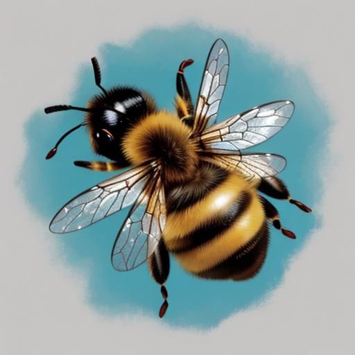 AI-Generated Image of a Bee