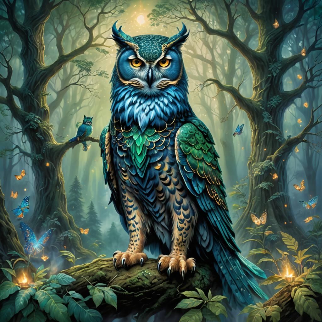 Mystical Emerald Forest King in Dreamlike Fantasy