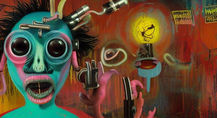 Unicorn Dissection in Claymation Style