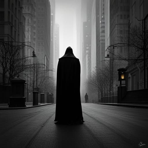 Death Arrives: A Gothic Horror Scene