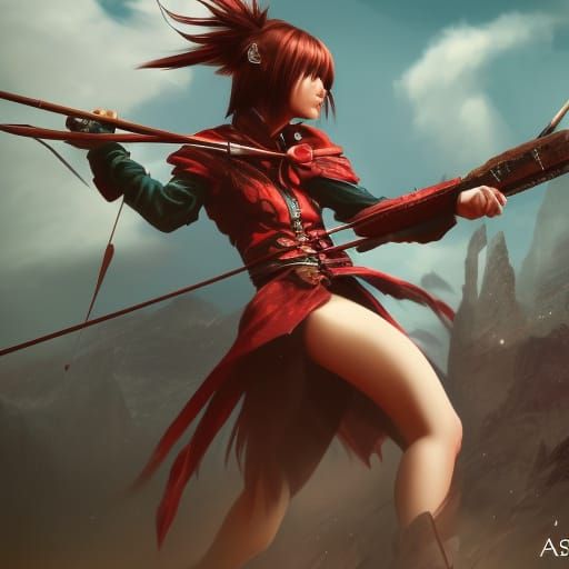 Fantasy Marksman Asuka Kazama Ready to Fire