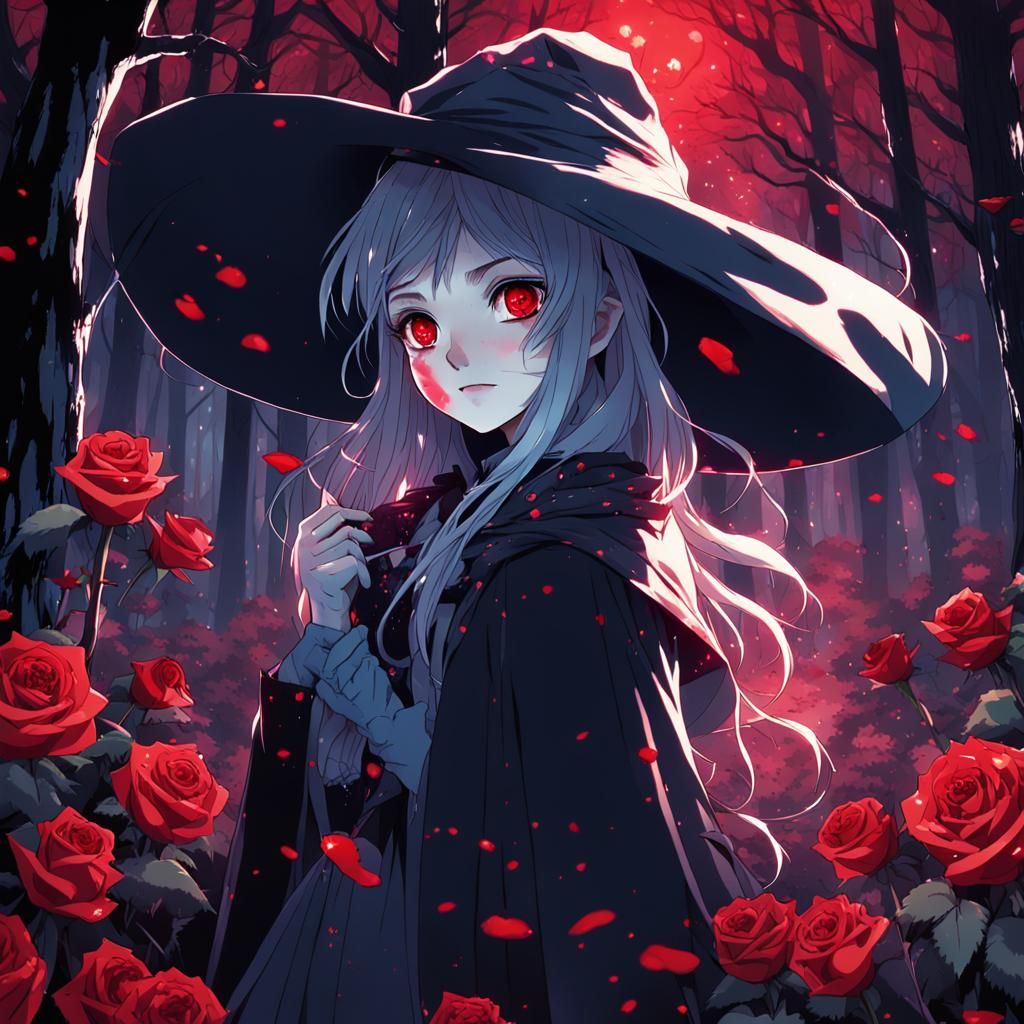 Blood-Rose Witch with Radiant Eyes, Manga Scan Style