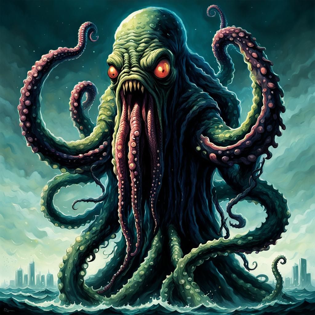 Hideous Tentacle Monster Inspired by Sinister Art