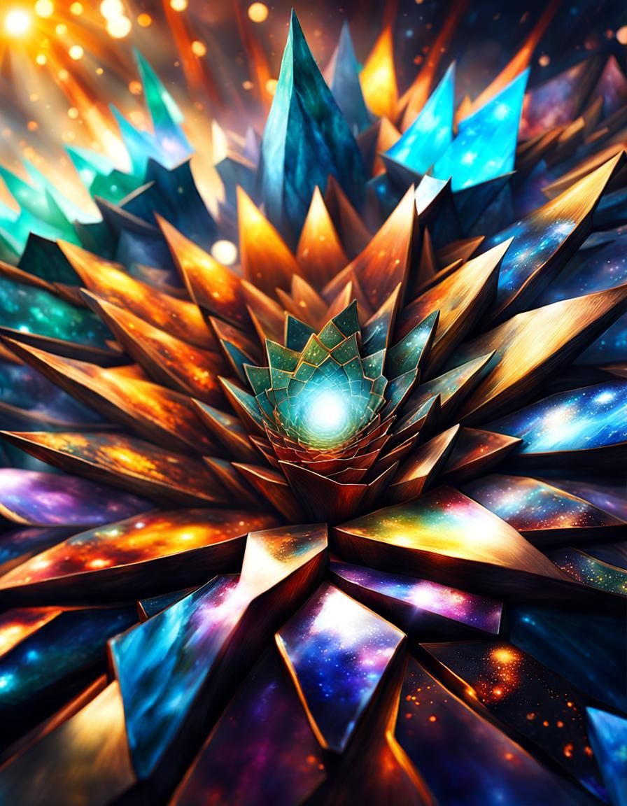 Ethereal Galaxy Landscape in Digital Art Style