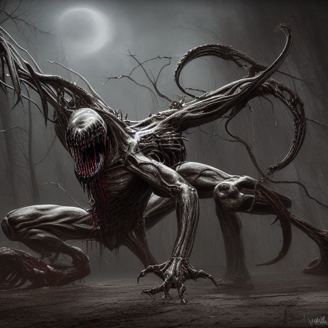 Dark and Sinister Venom in Hyper-Detailed Rendering