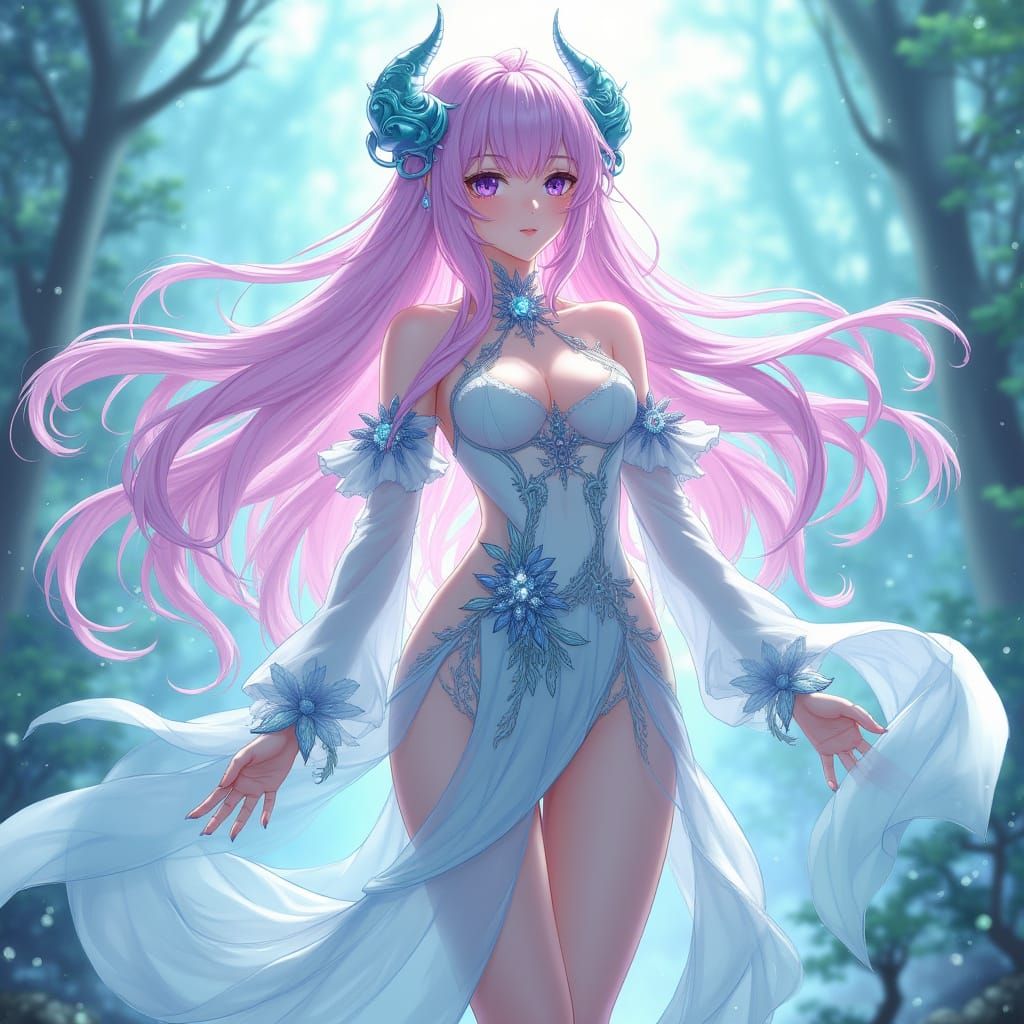 Genshin Impact Style Sea Goddess Character