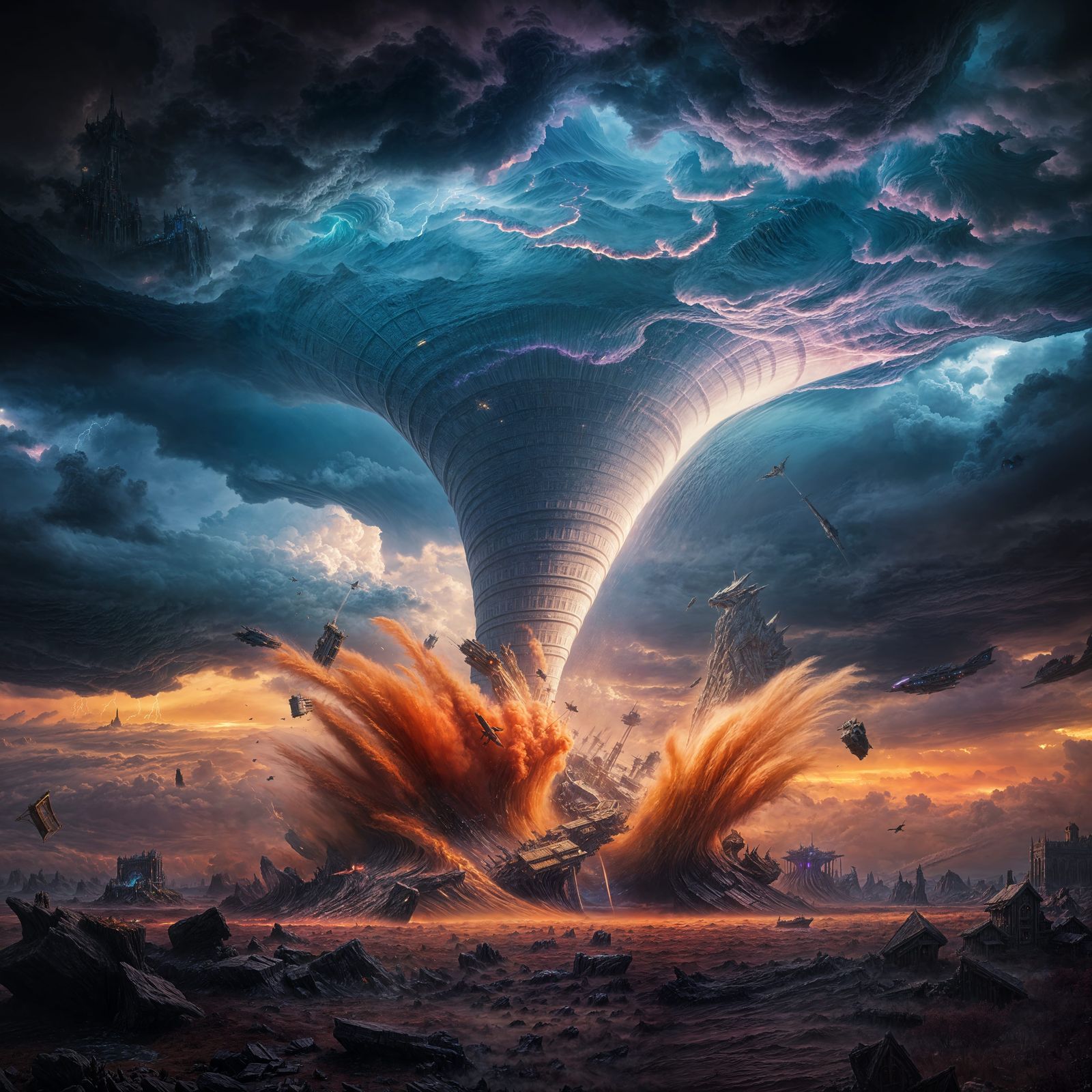 Eye of the Storm: Detailed Matte Painting