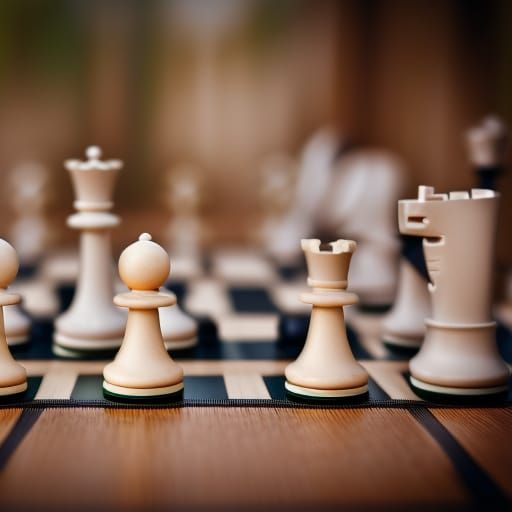 Chess Pieces in Professional Photography Style