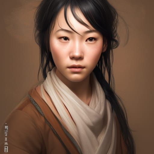 Fantasy Portrait of a Young Chinese Woman in 8K