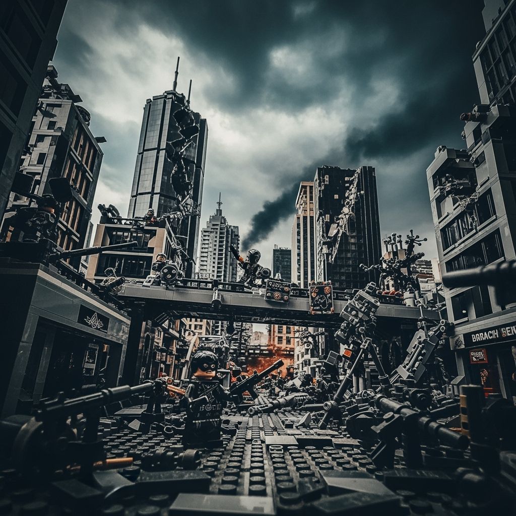Grimdark Scene Recreated with LEGO Bricks