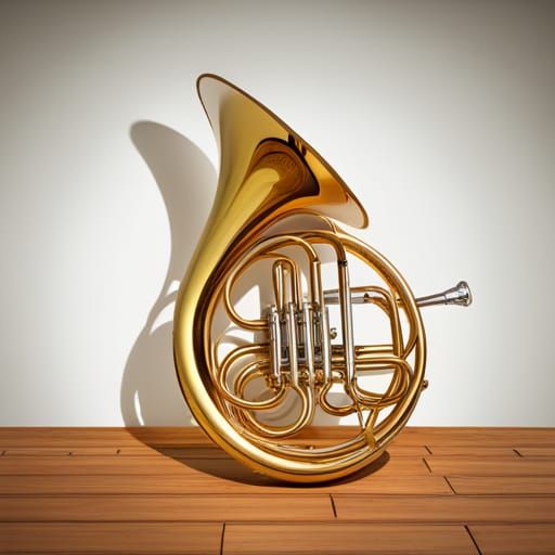 Elegant Brass French Horn Instrument