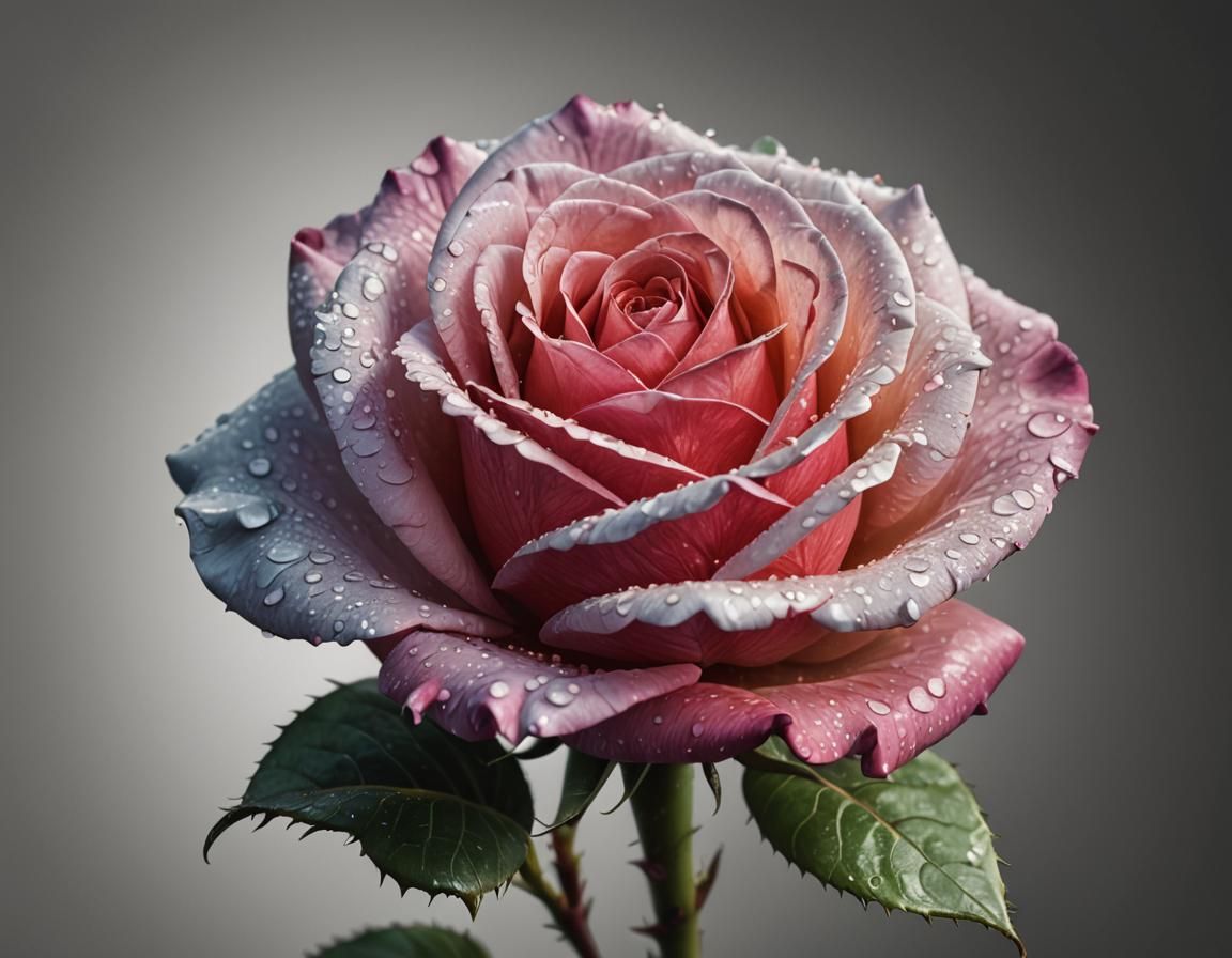 Rose in monochromatic color...