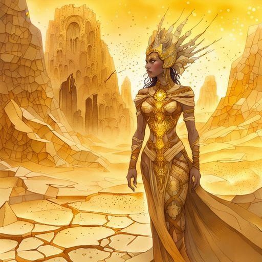 Atlacoya: Goddess of Drought in Desert Ruins