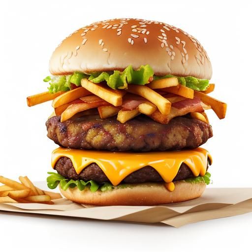 BBQ Bacon Cheeseburger Food Photography
