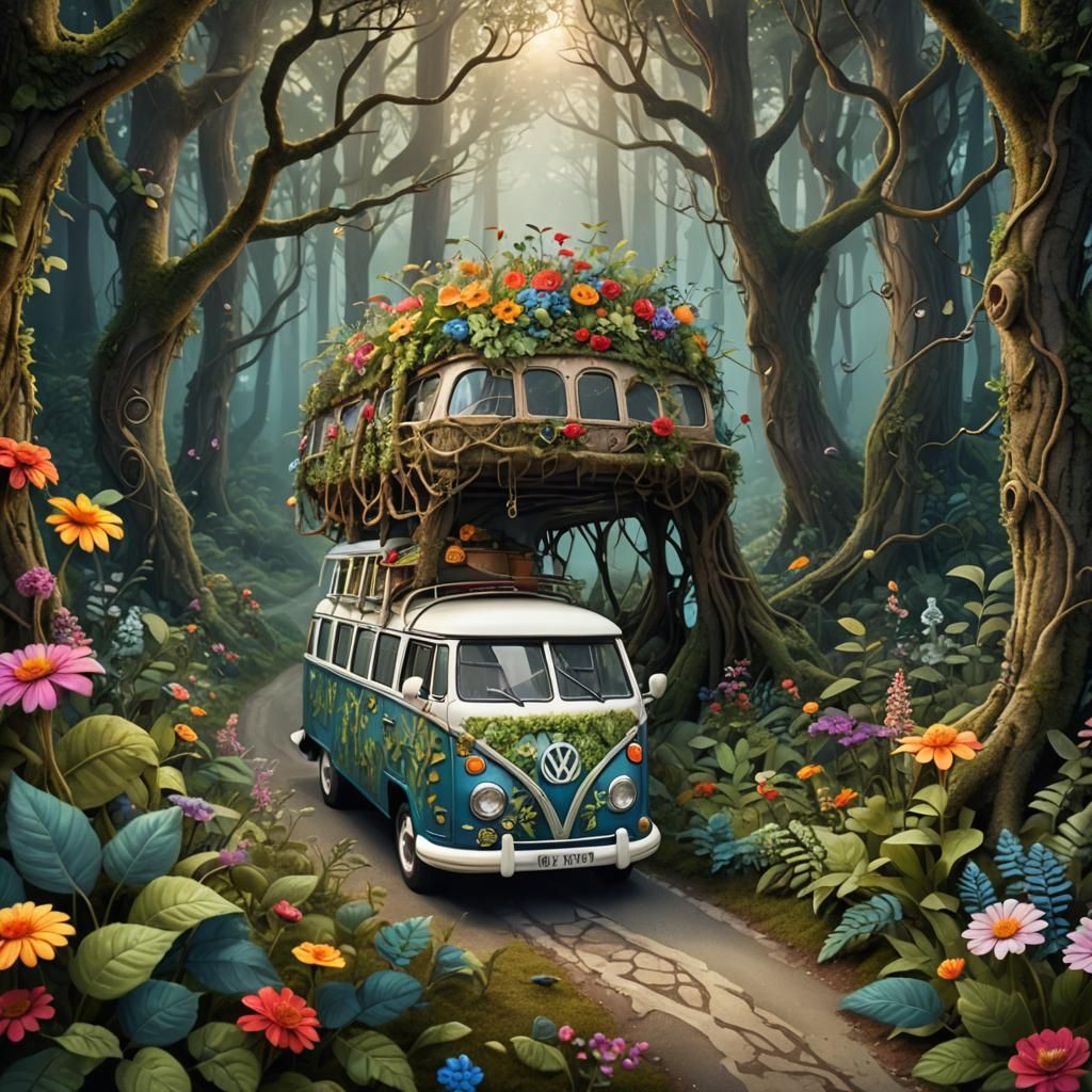 Fairytale Campervan Road Trip Through Mystical Forest