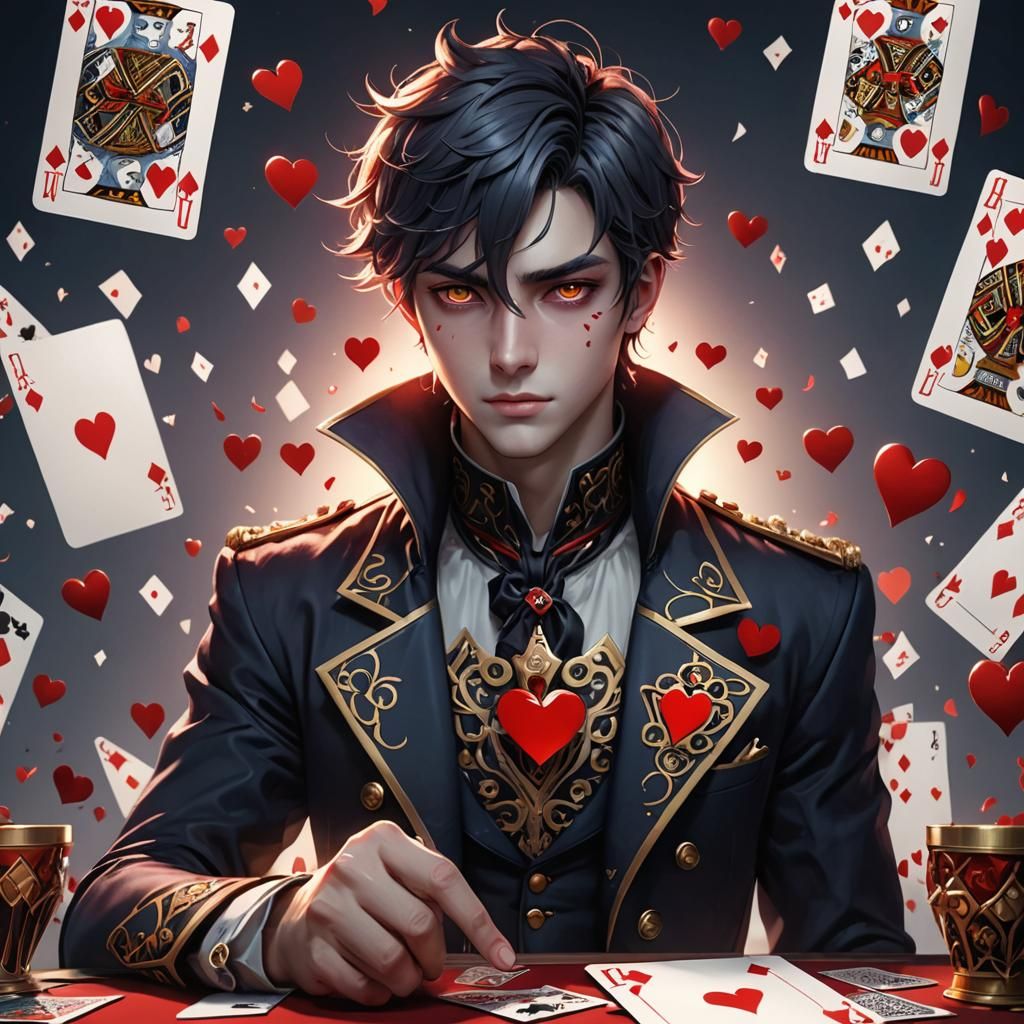 Anime Jack of Hearts Card Art