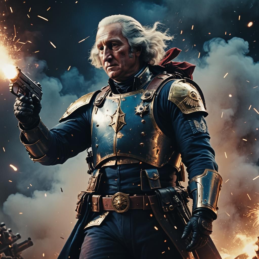 George Washington as Space Marine in Space